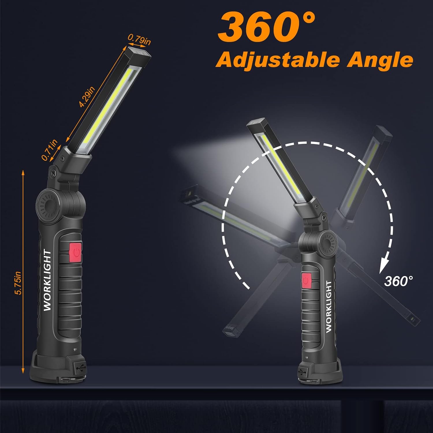 Portable Handheld Flashlight U - Outdoor Lighting Hooks ulasan dan harga