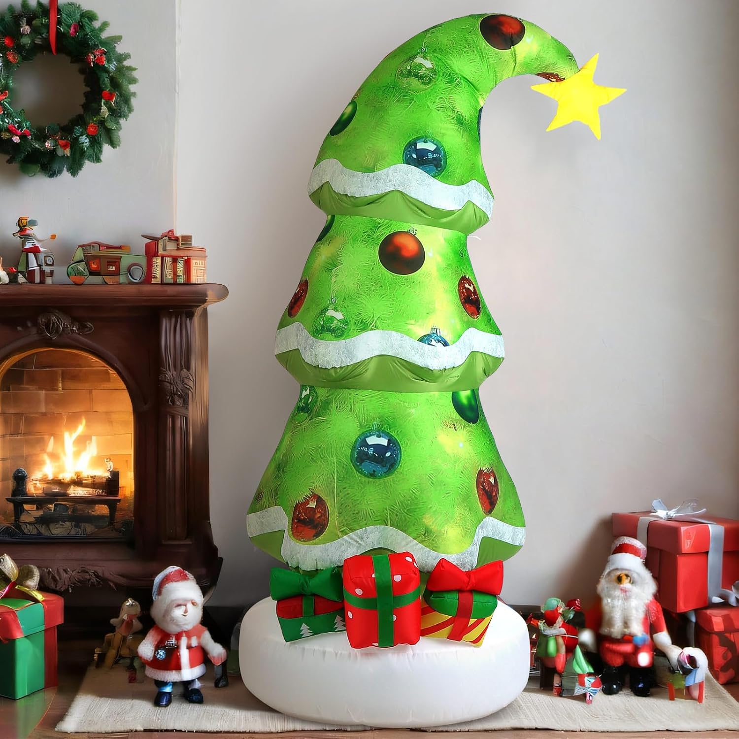 Lime Green 6.9ft Outdoor Infla - Outdoor Lighting Tree ulasan dan harga