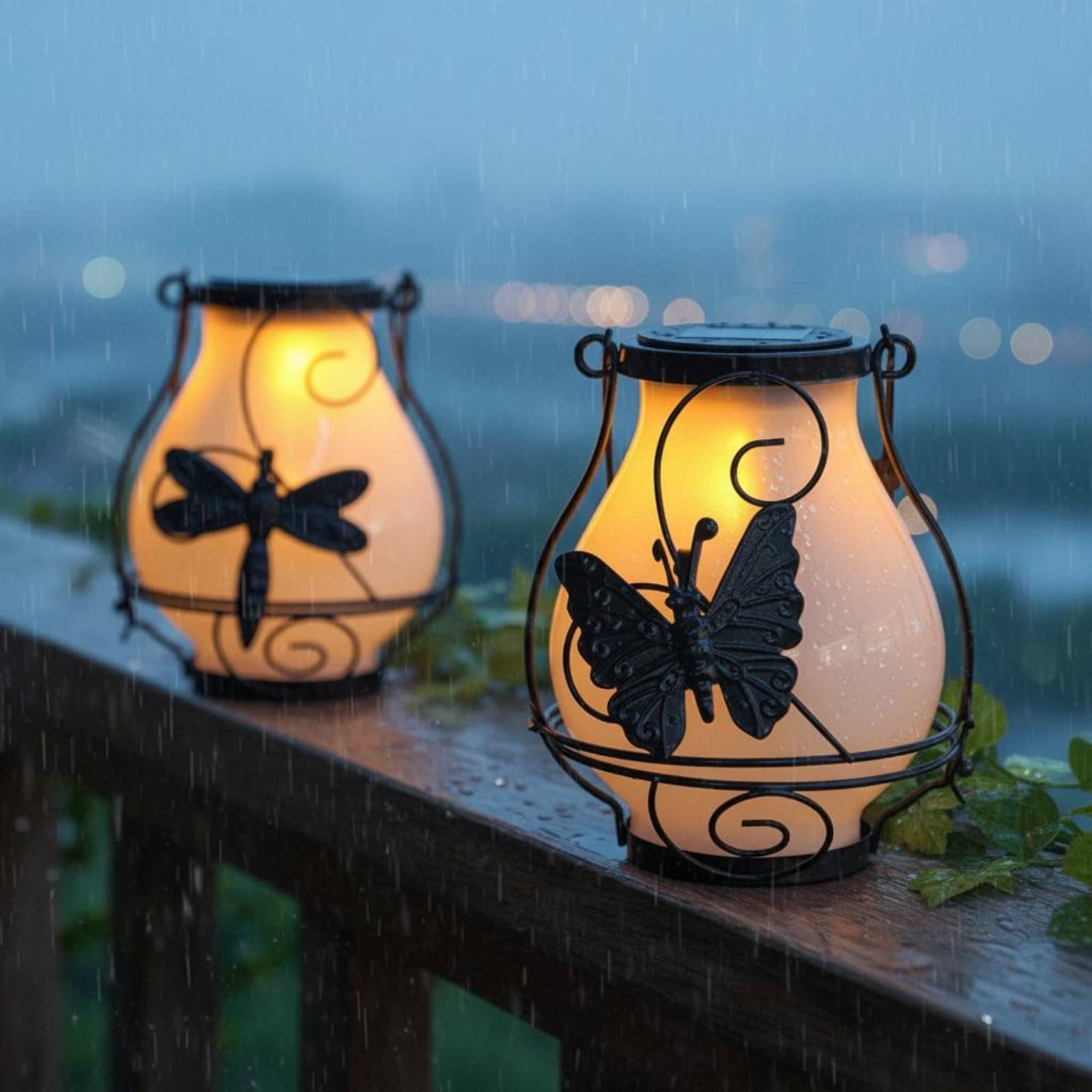 Solar Butterfly Lantern Waterp - Outdoor Lighting Patio ulasan dan harga