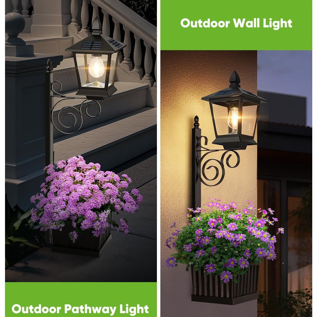 2 in 1 Solar Planter Lamp Wate - Outdoor Lighting Patio ulasan dan harga