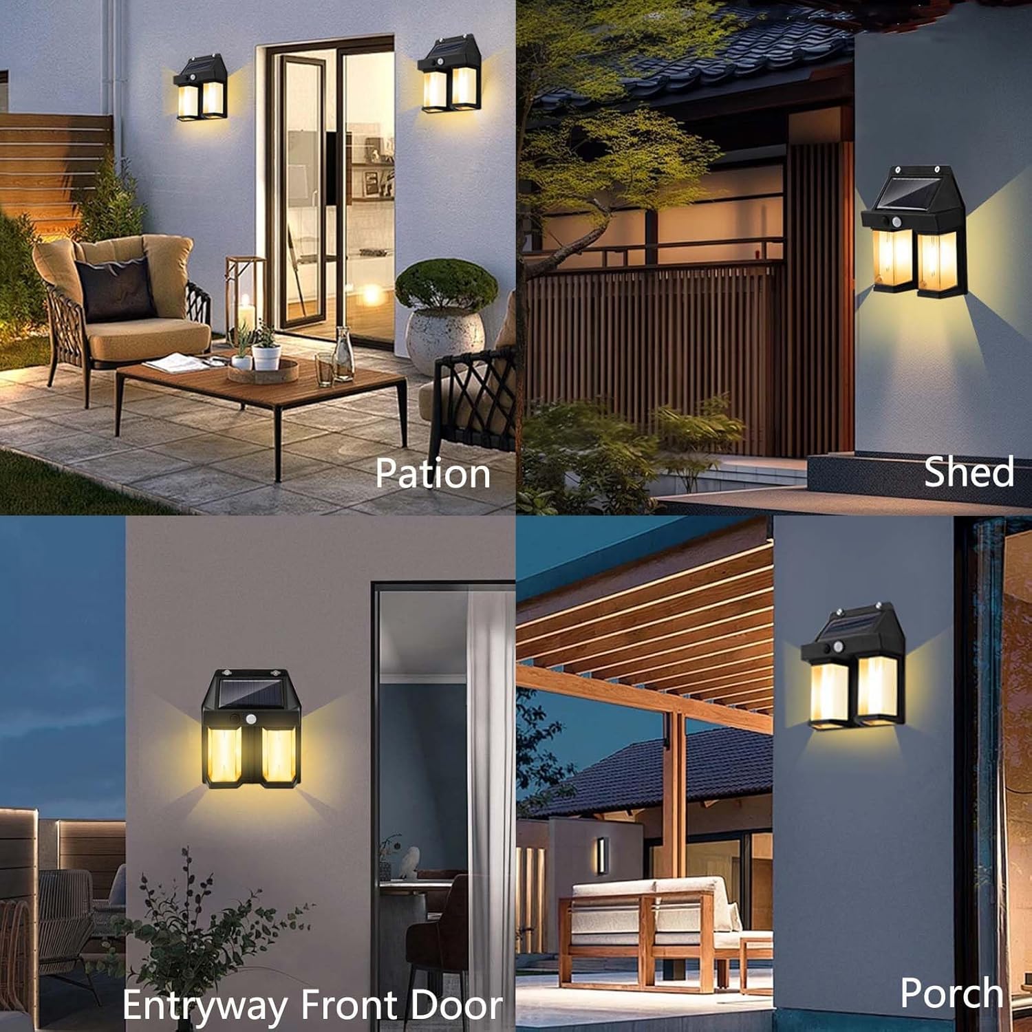 Solar Powered Wall Light Vinta - Outdoor Lighting No Wiring ulasan dan harga