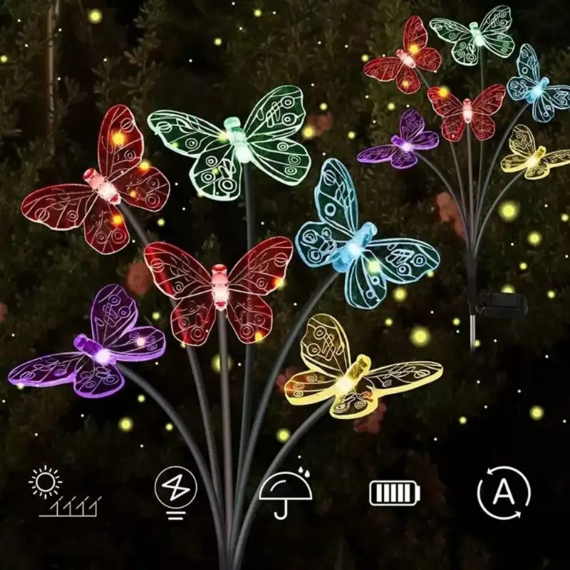 Solar Powered Butterfly Lights - Outdoor Lighting Patio ulasan dan harga