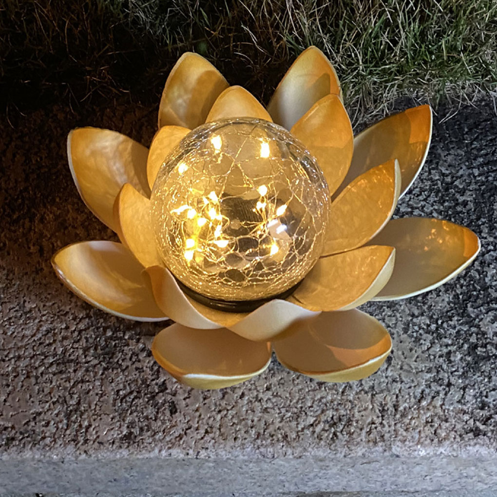 Lotus Shaped Garden Solar Ligh - Outdoor Lighting Halloween ulasan dan harga