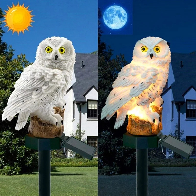 Solar Owl Statue Garden Light  - Outdoor Lighting Panel ulasan dan harga