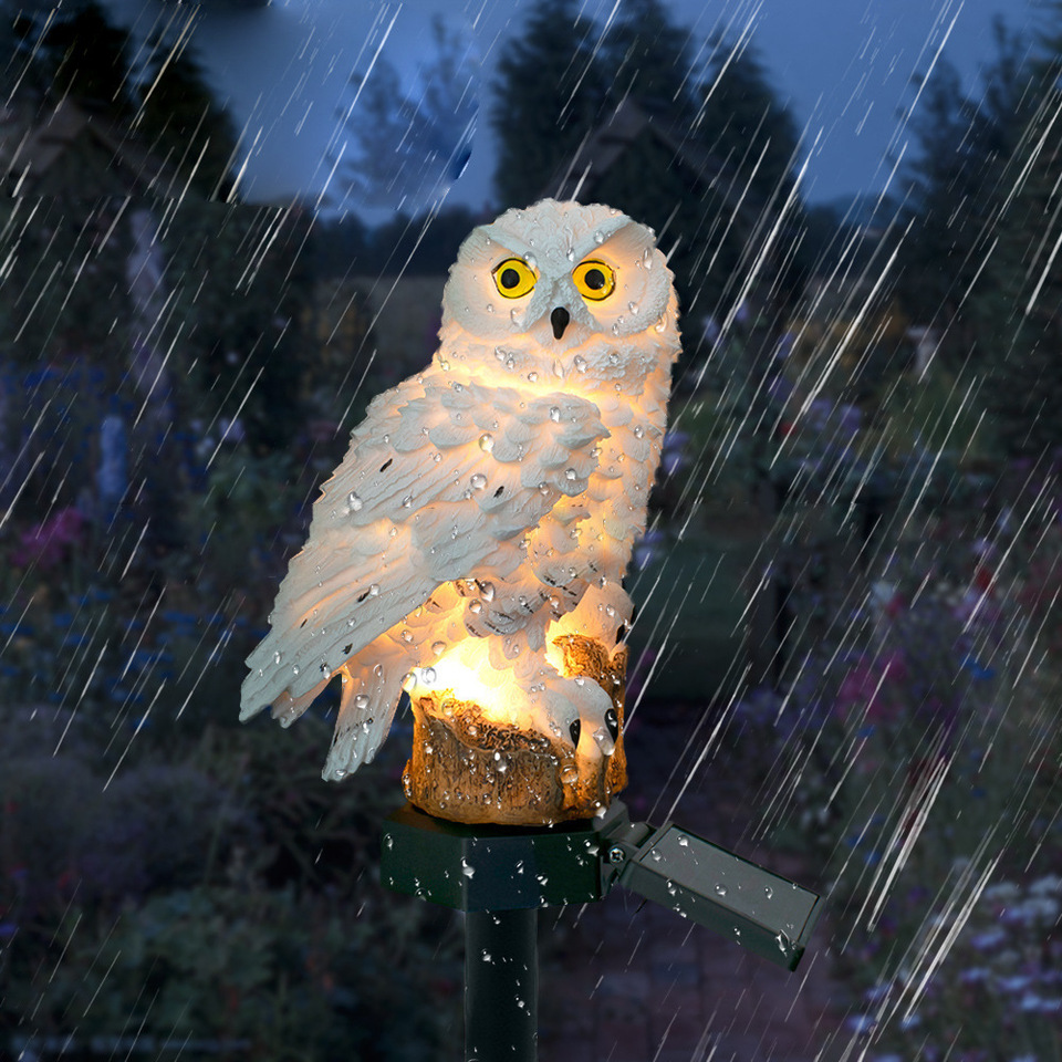 Solar Owl Statue Garden Light  - Outdoor Lighting Panel ulasan dan harga