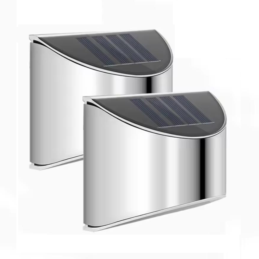 2Pcs Solar Garden Light Stainl - Outdoor Lighting Up And Down ulasan dan harga