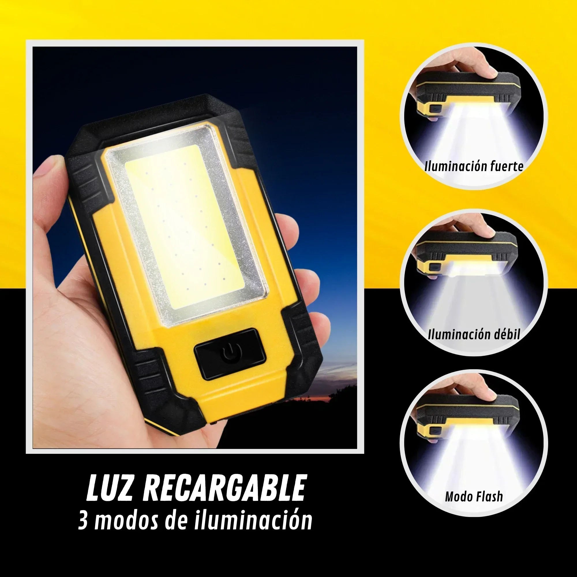 Portable 4000MaH Rechargeable  - Outdoor Lighting Bulbs ulasan dan harga