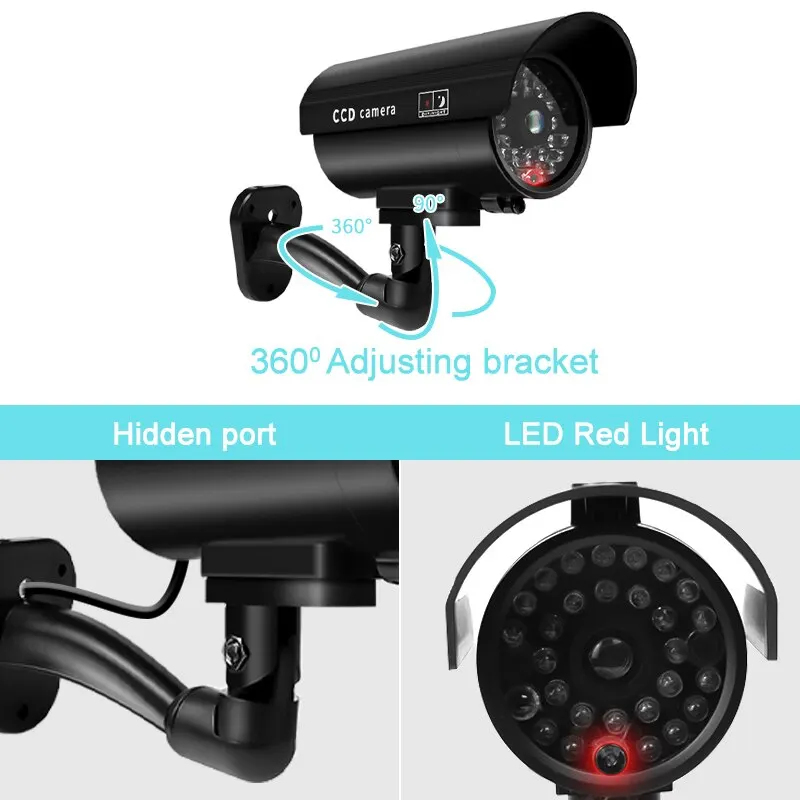 1PC Dummy Security Camera Watr - Outdoor Lighting No Wiring ulasan dan harga