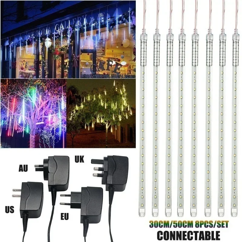 30cm /50cm Waterproof Meteor S - Outdoor Lighting Tree ulasan dan harga