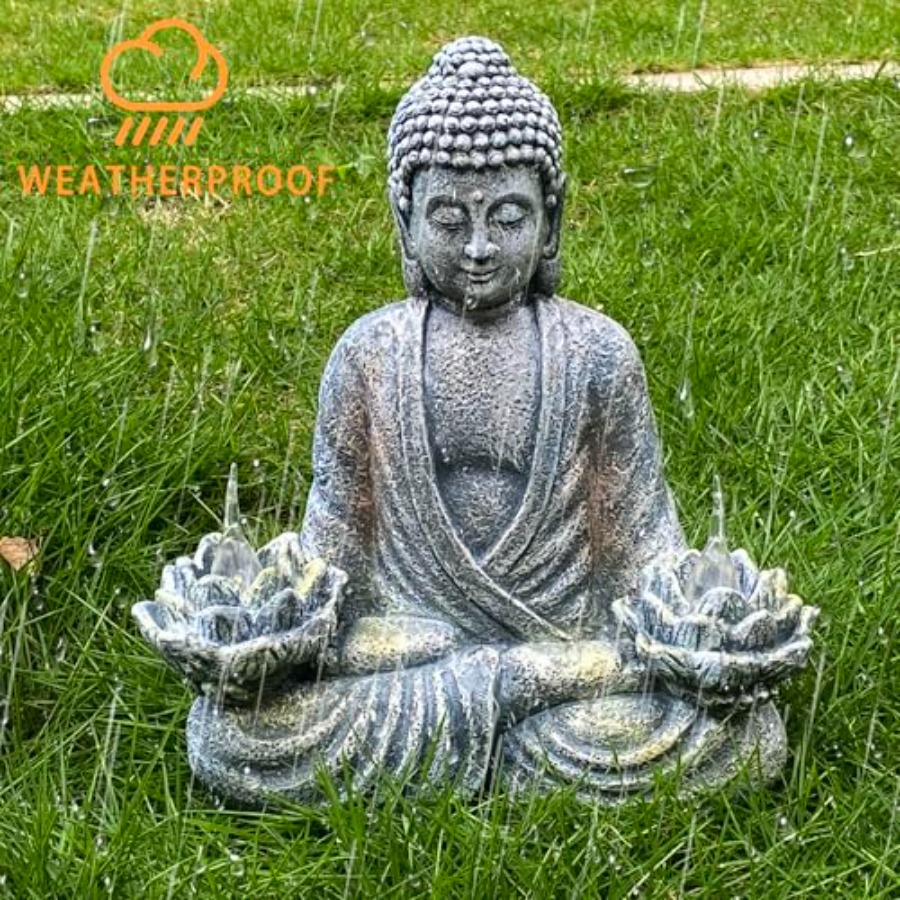 Buddha Statue for Home and Out - Outdoor Zen Lighting ulasan dan harga