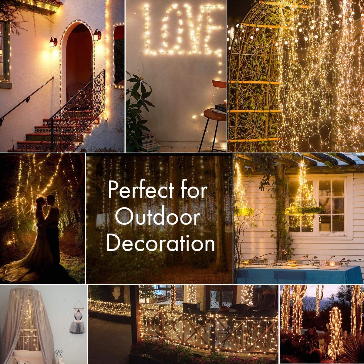 2 Pack Solar Fairy Lights 300L - Outdoor Lighting No Wiring ulasan dan harga