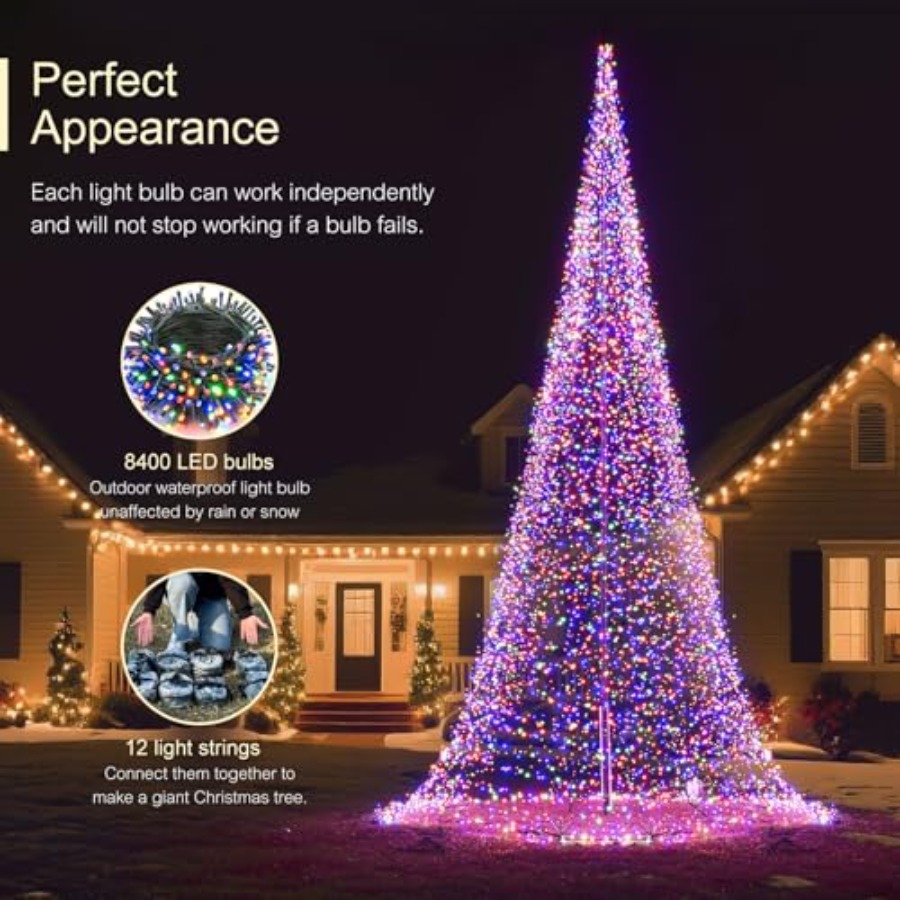 Outdoor Flagpole LED Christmas - Outdoor Lighting Tree ulasan dan harga