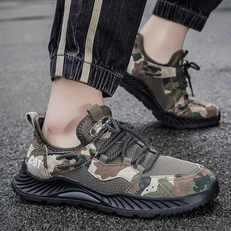 Men's Lace-up Camouflage Sneak - Outdoor Lighting High Quality ulasan dan harga
