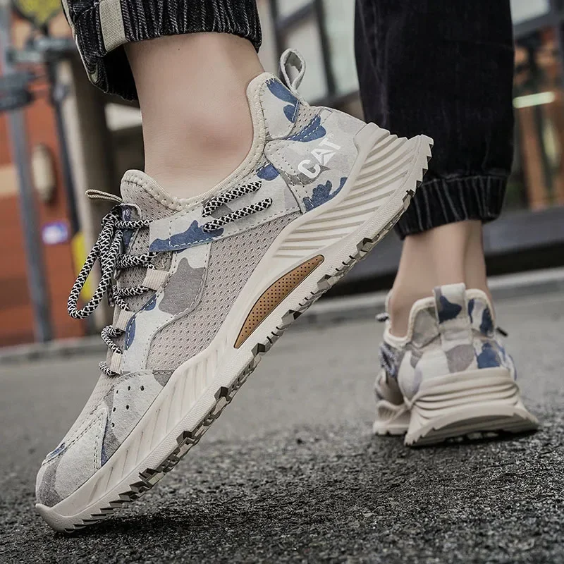 Men's Lace-up Camouflage Sneak - Outdoor Lighting High Quality ulasan dan harga