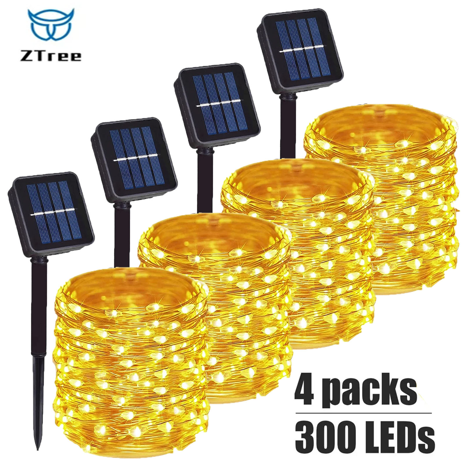1~4Pcs Solar String Lights Out - Outdoor Lighting No Wiring ulasan dan harga