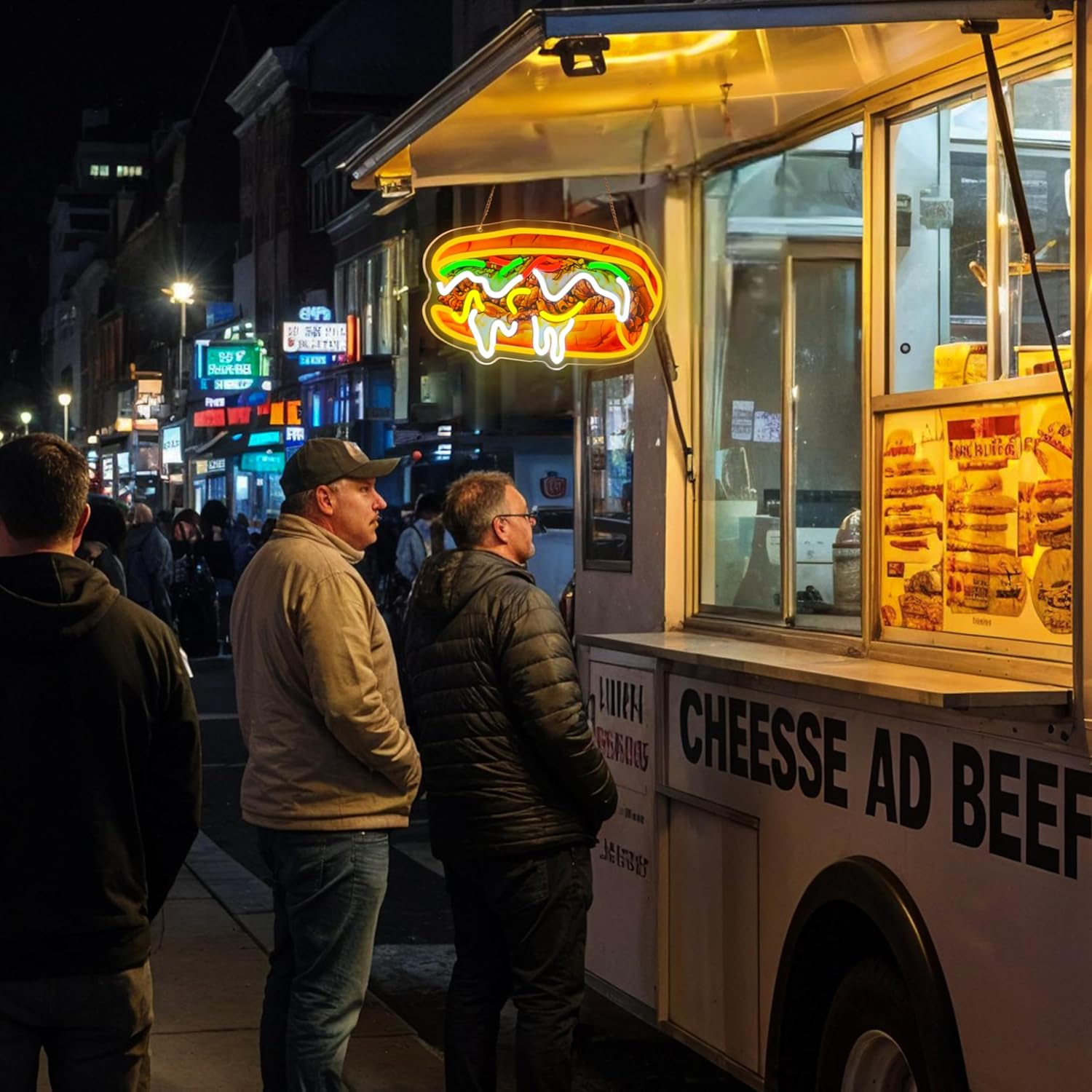 Philly Cheesesteak Neon Sign U - Outdoor Lighting Vendor ulasan dan harga