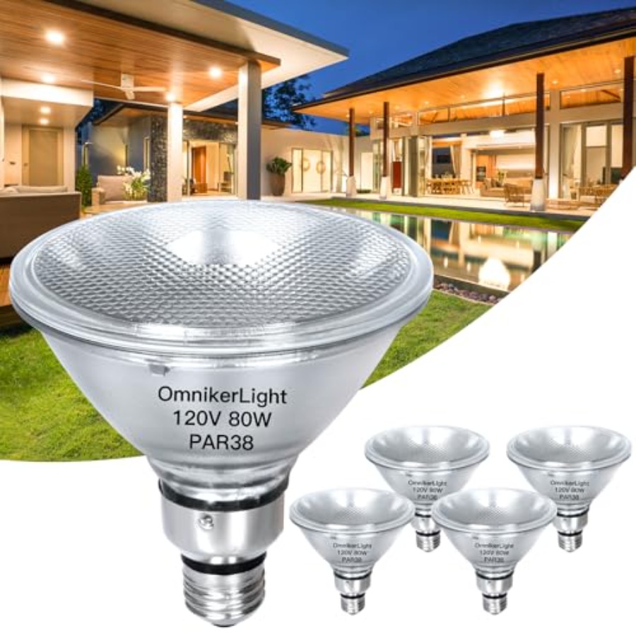 PAR38 Flood Light Bulbs, 80W 1 - Outdoor Lighting Bulbs ulasan dan harga