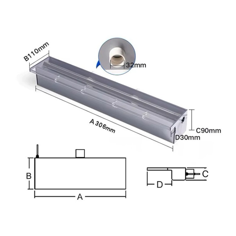 Acrylic Sheer Descent Waterfal - Landscape Spike Light ulasan dan harga