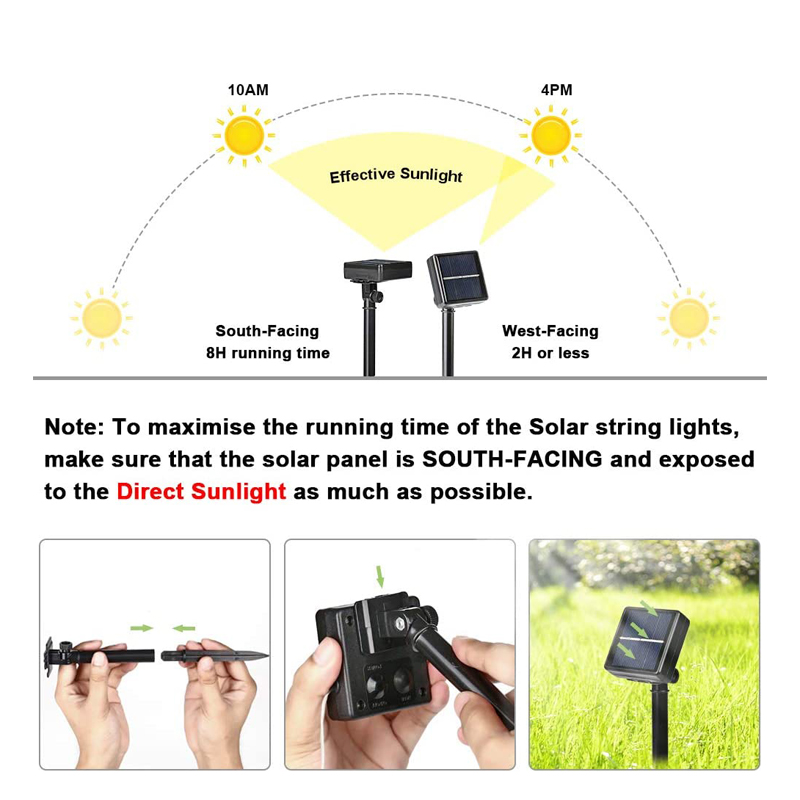 Outdoor LED Solar Fairy String - Outdoor Lighting No Wiring ulasan dan harga