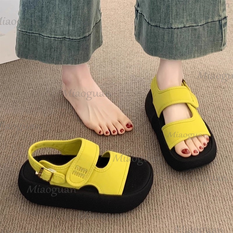 Summer Thick Platform Slides S - Outdoor Lighting Hooks ulasan dan harga