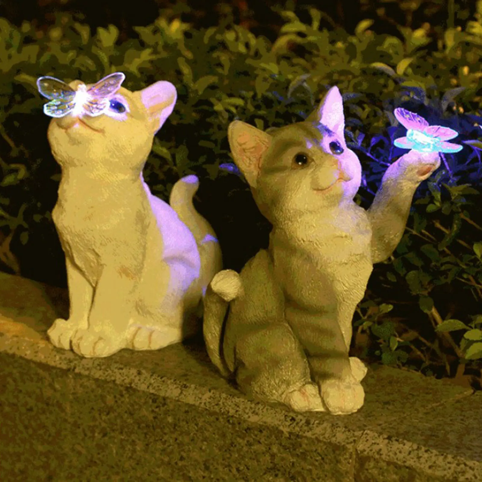Outdoor Cat Sculpture Figurine - Landscape Spike Light ulasan dan harga