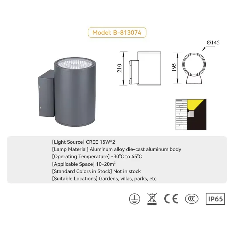 Original Wholesale Boundary Wa - Outdoor Lighting Up And Down ulasan dan harga