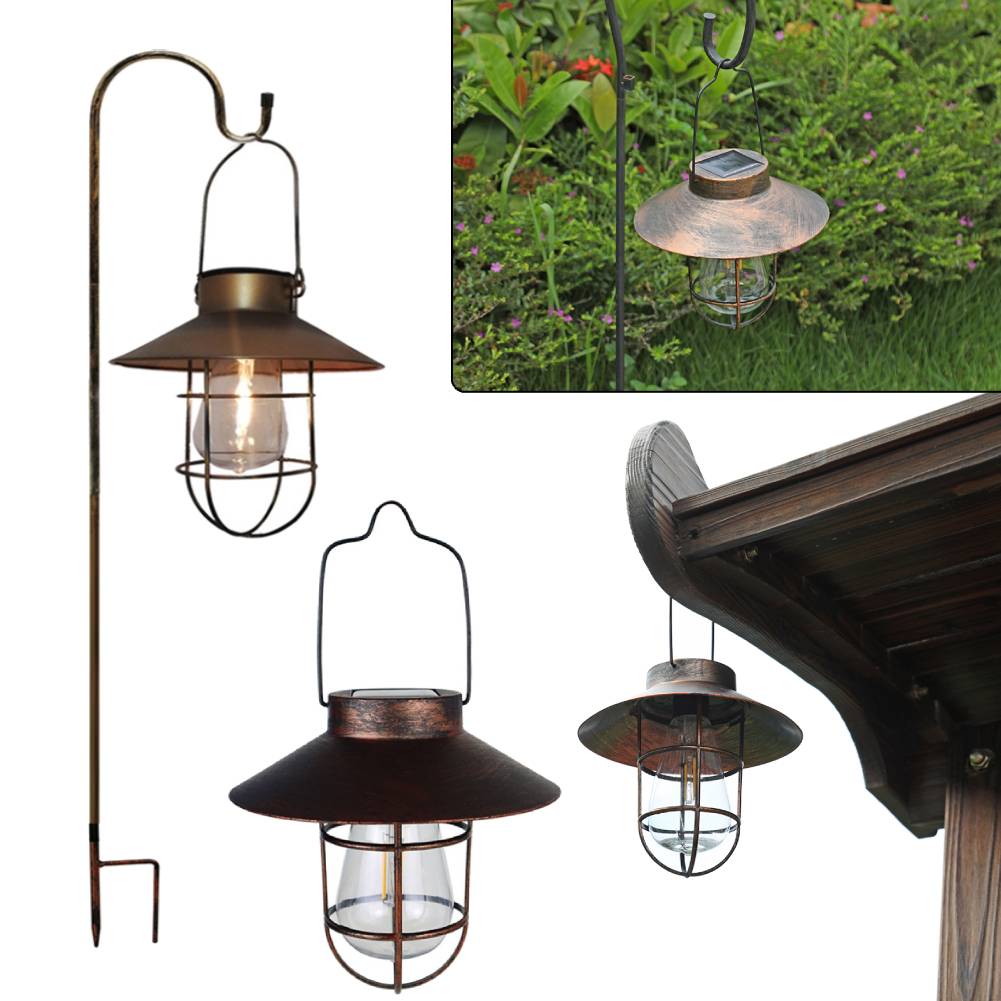Solar Retro Camping Lantern Wa - Outdoor Lighting Up And Down ulasan dan harga