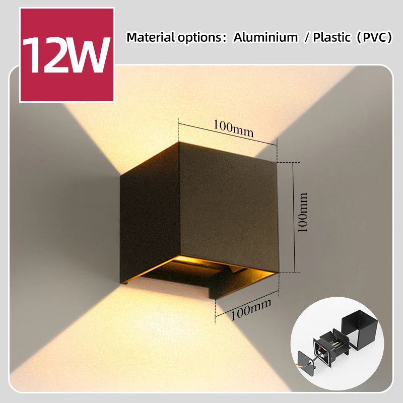 LED Wall Lamp 4/6/8/10W Led Wa - Outdoor Lighting Glass Replacement ulasan dan harga